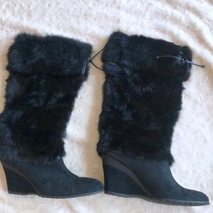 Cole Haan fur boots